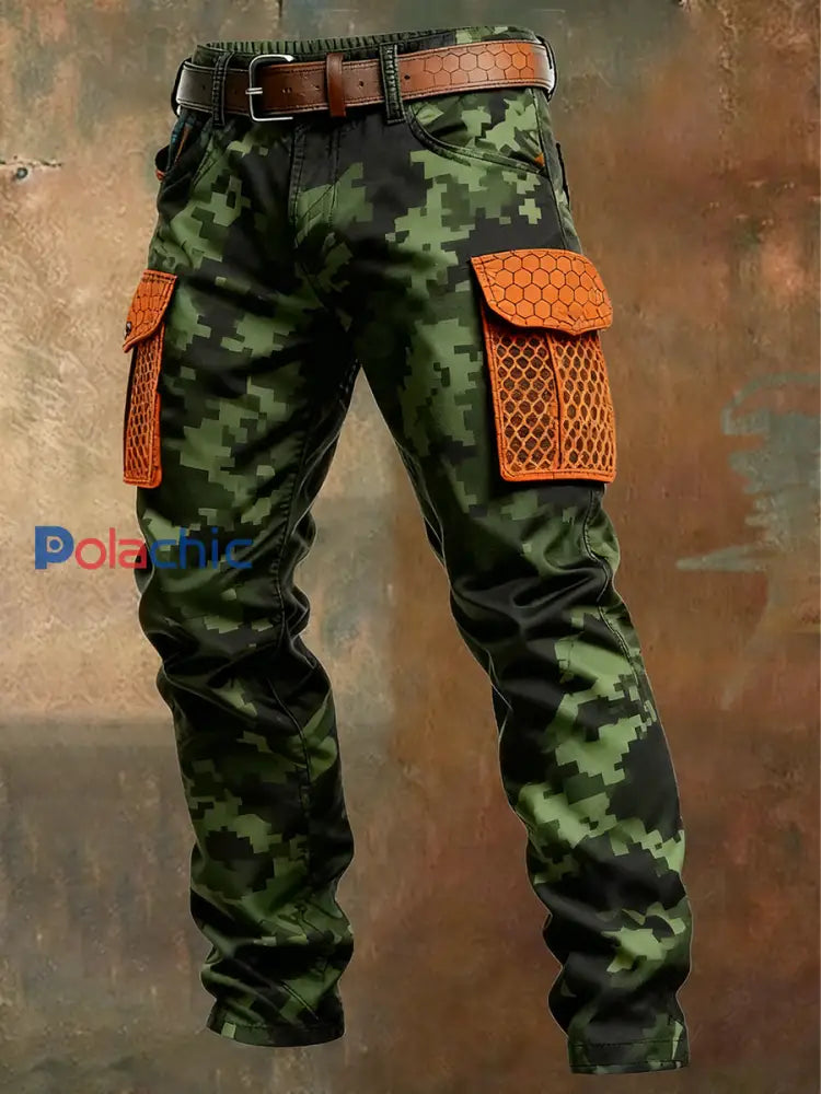 Pantalon de travail décontracté de style d’affaires rétro pour hommes A / S