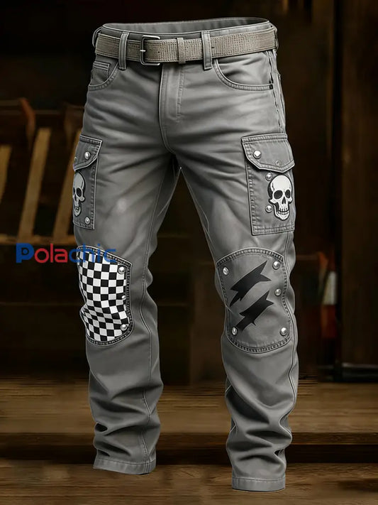 Pantalon de travail décontracté de style d’affaires rétro pour hommes A / S