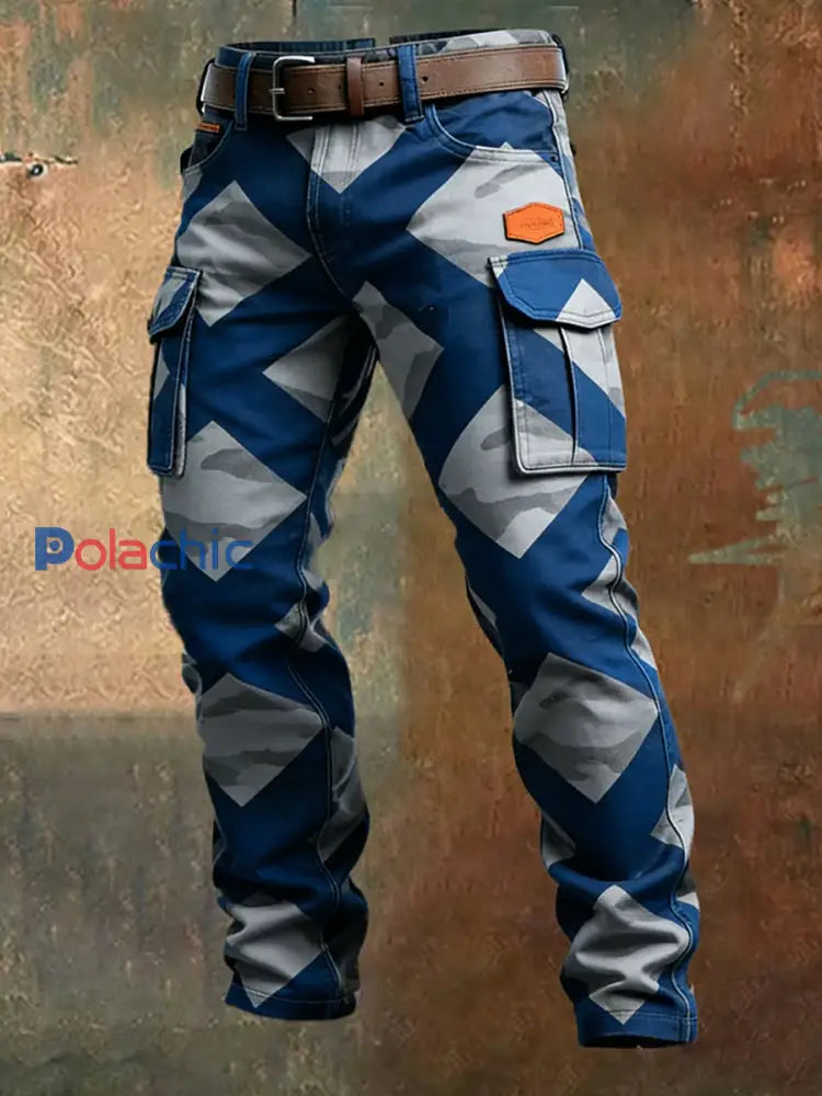 Pantalon de travail décontracté de style d’affaires rétro pour hommes A / S