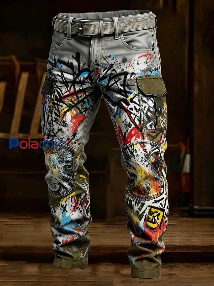 Pantalon de travail décontracté de style d’affaires rétro pour hommes A / S