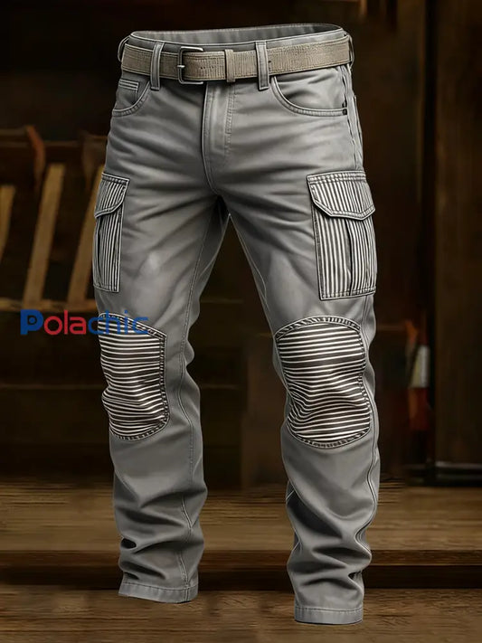 Pantalon de travail décontracté de style d’affaires rétro pour hommes A / S