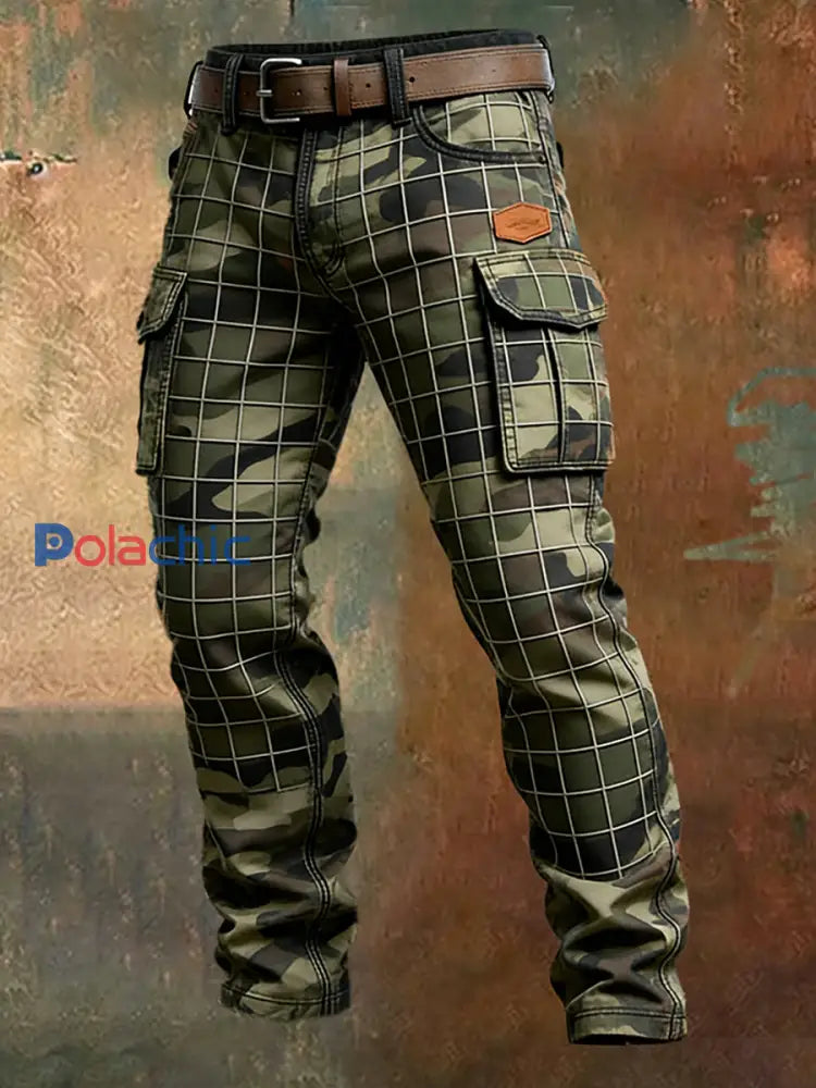 Pantalon de travail décontracté de style d’affaires rétro pour hommes A / S