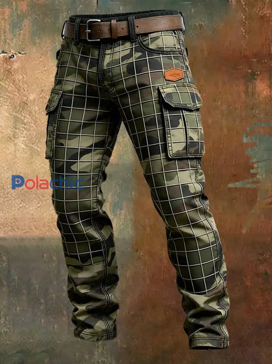 Pantalon de travail décontracté de style d’affaires rétro pour hommes A / S