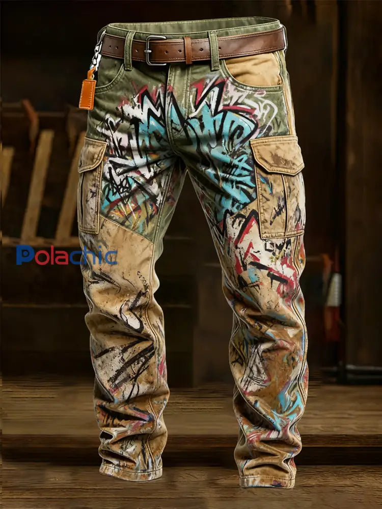 Pantalon de travail décontracté de style d’affaires rétro pour hommes A / S