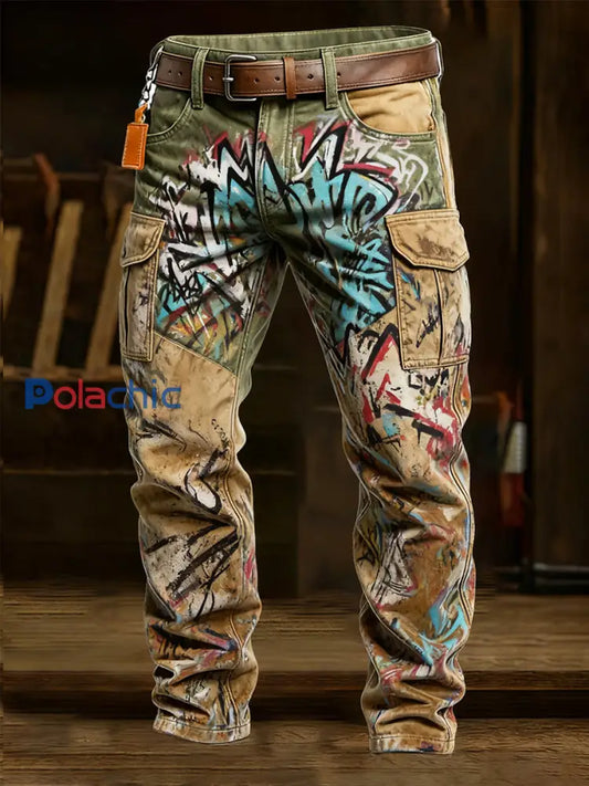 Pantalon de travail décontracté de style d’affaires rétro pour hommes A / S