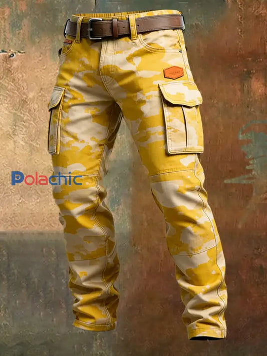Pantalon de travail décontracté de style d’affaires rétro pour hommes A / S