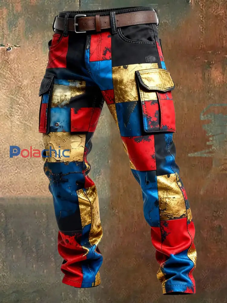 Pantalon de travail décontracté de style d’affaires rétro pour hommes A / S