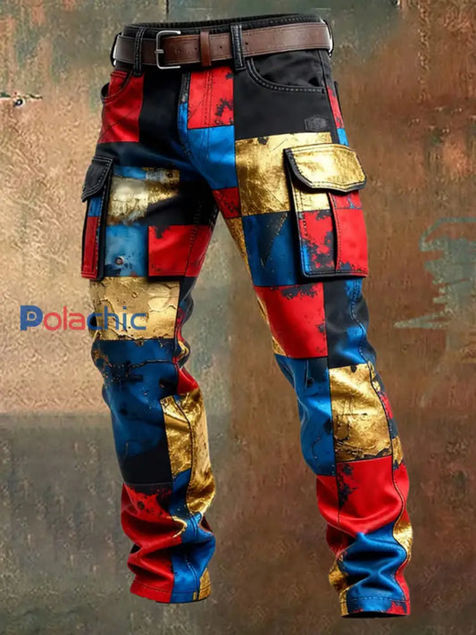 Pantalon de travail décontracté de style d’affaires rétro pour hommes A / S