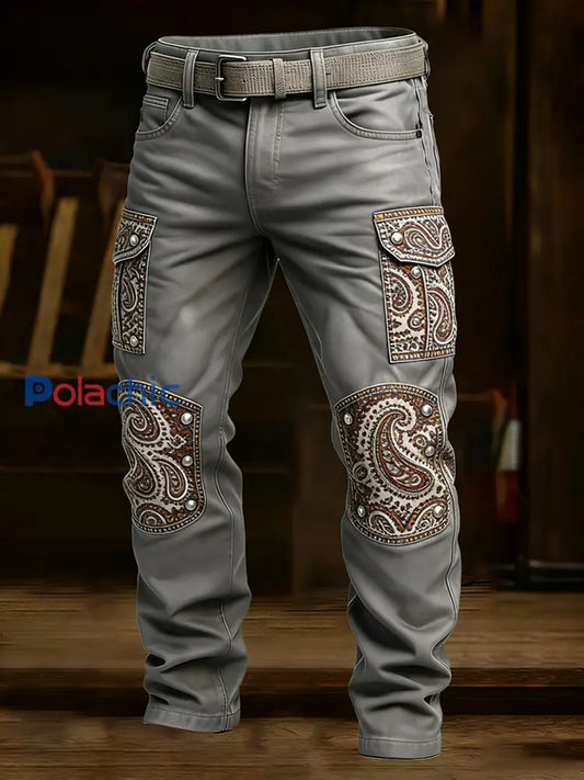 Pantalon de travail décontracté de style d’affaires rétro pour hommes A / S