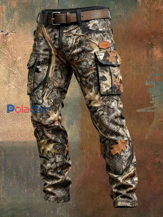 Pantalon de travail décontracté de style d’affaires rétro pour hommes A / S