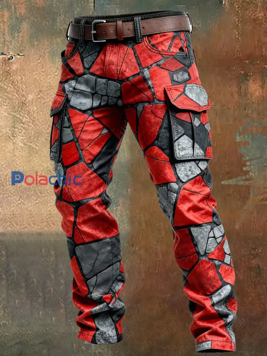 Pantalon de travail décontracté de style d’affaires rétro pour hommes A / S