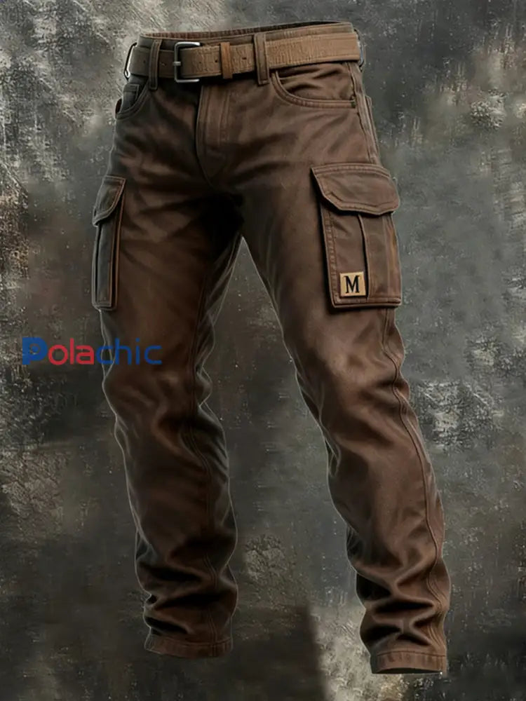 Pantalon de travail décontracté de style d’affaires rétro pour hommes A / S
