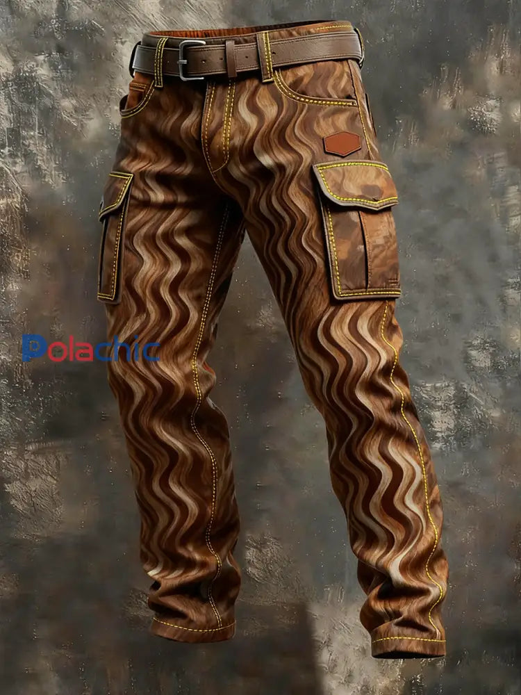 Pantalon de travail décontracté de style d’affaires rétro pour hommes A / S