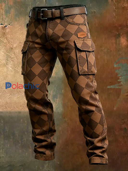 Pantalon de travail décontracté de style d’affaires rétro pour hommes A / S
