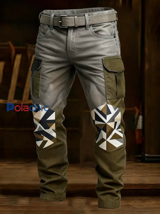 Pantalon de travail décontracté de style d’affaires rétro pour hommes A / S