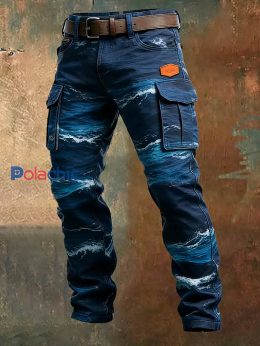 Pantalon de travail décontracté de style d’affaires rétro pour hommes A / S