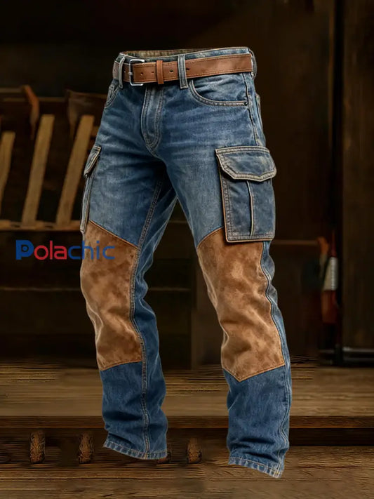 Pantalon de travail décontracté de style d’affaires rétro pour hommes A / S