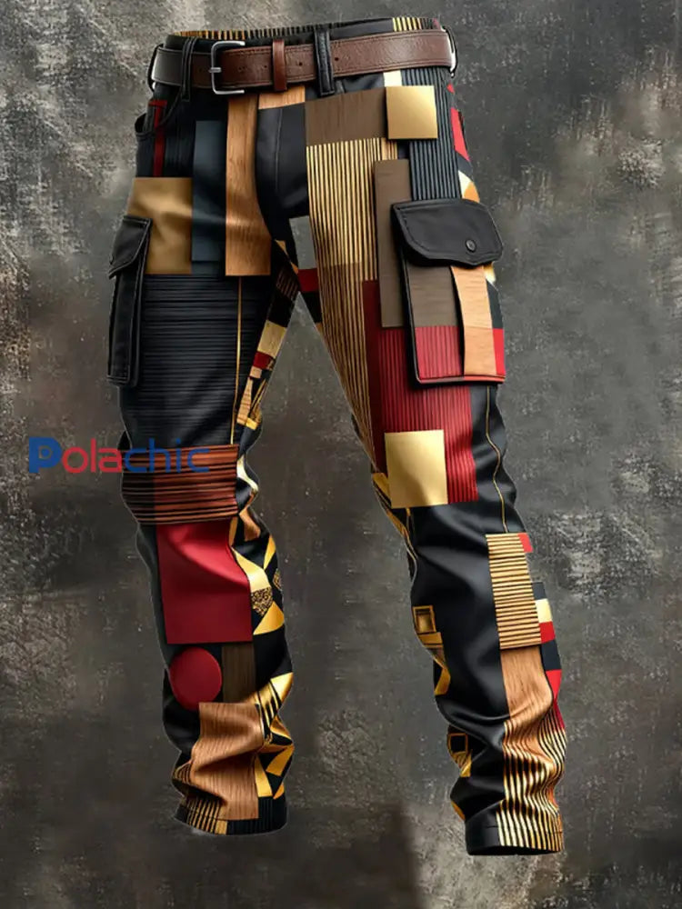 Pantalon de travail décontracté de style d’affaires rétro pour hommes A / S