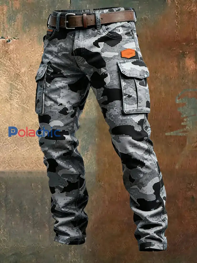Pantalon de travail décontracté de style d’affaires rétro pour hommes A / S