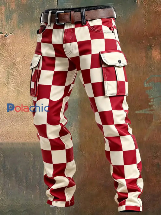 Pantalon de travail décontracté de style d’affaires rétro pour hommes A / S