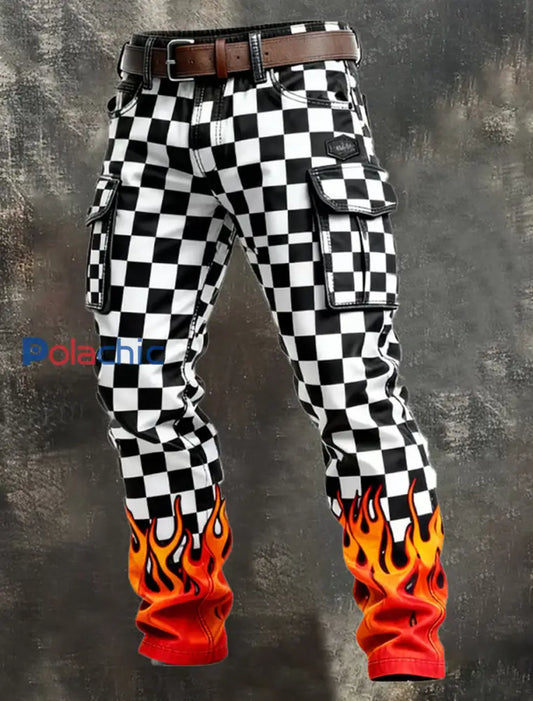 Pantalon de travail décontracté de style d’affaires rétro pour hommes A / S