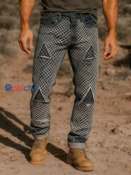 Pantalon de travail décontracté de style d’affaires rétro pour hommes A / S