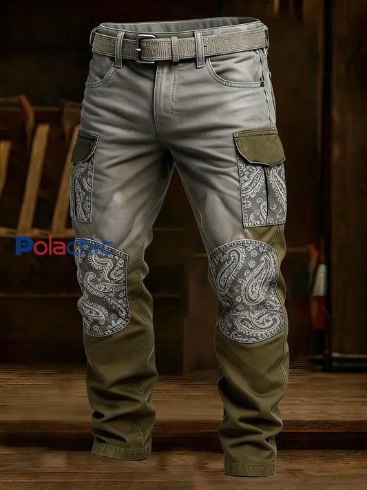 Pantalon de travail décontracté de style d’affaires rétro pour hommes A / S