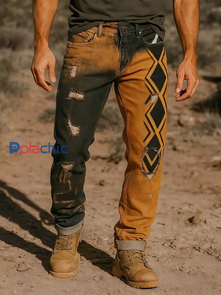 Pantalon de travail décontracté de style d’affaires rétro pour hommes A / S