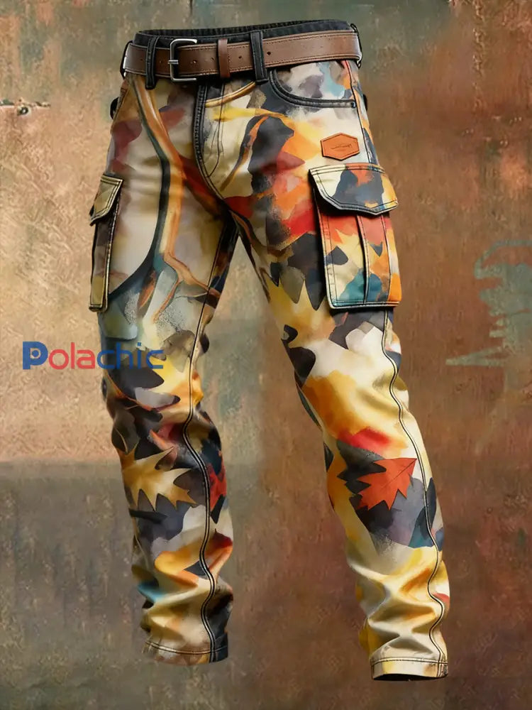 Pantalon de travail décontracté de style d’affaires rétro pour hommes A / S