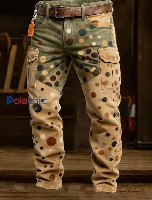 Pantalon de travail décontracté de style d’affaires rétro pour hommes A / S