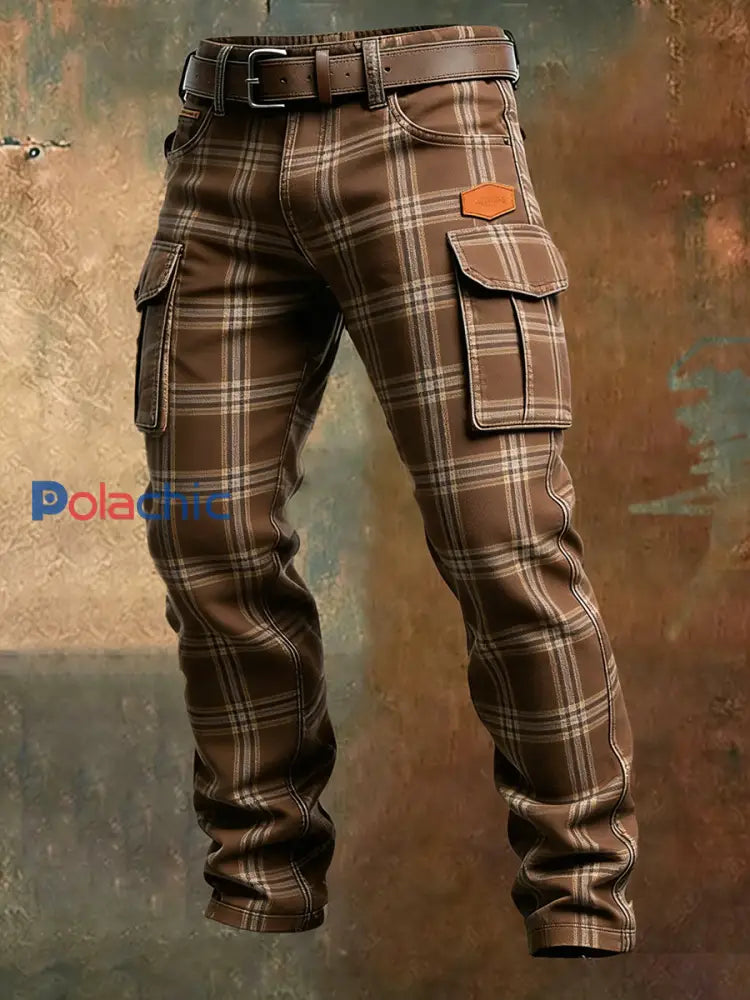 Pantalon de travail décontracté de style d’affaires rétro pour hommes A / S