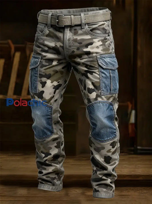 Pantalon de travail décontracté de style d’affaires rétro pour hommes A / S