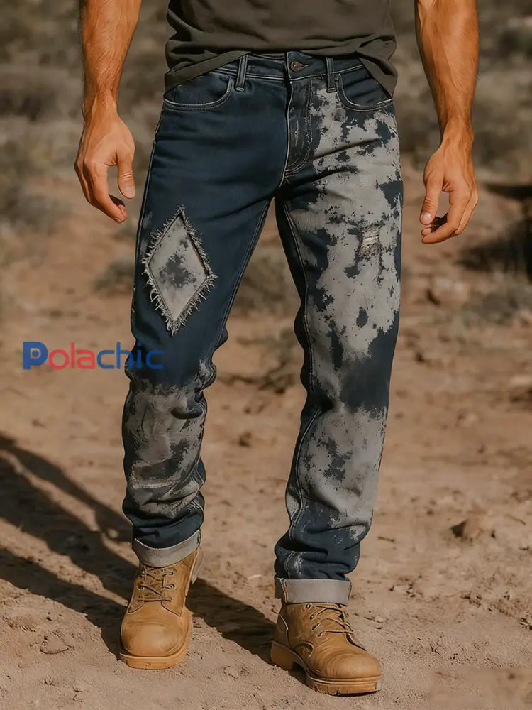 Pantalon de travail décontracté de style d’affaires rétro pour hommes S