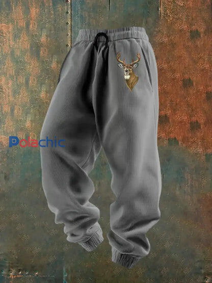 Pantalon décontracté lâche à imprimé western pour hommes E / S