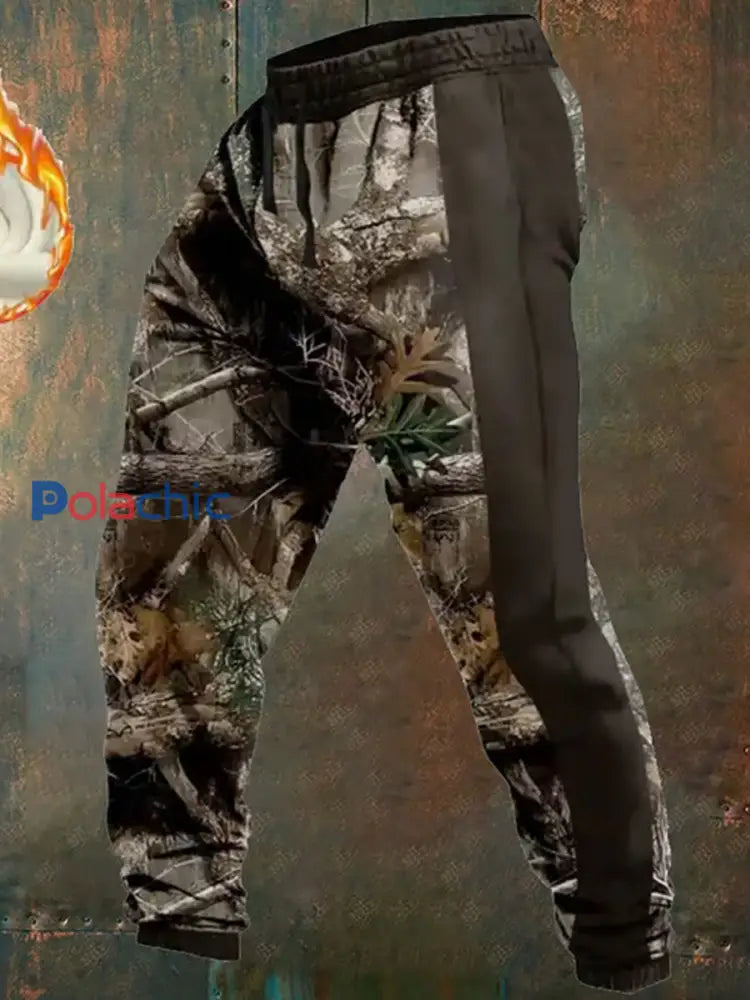 Pantalon décontracté lâche à imprimé western pour hommes A / S