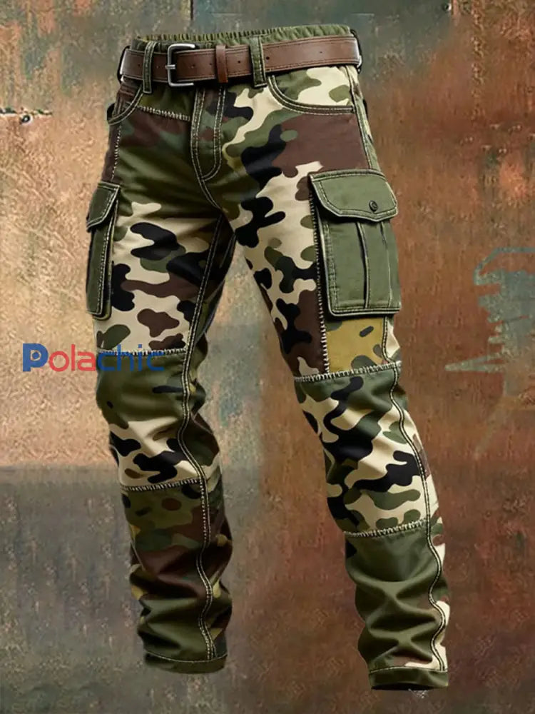 Pantalon imprimé camouflage pour hommes Camouflage / S