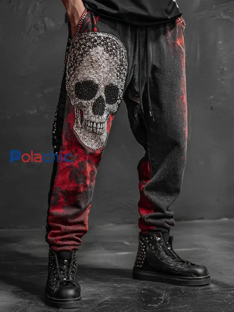 Pantalon imprimé Rock Skulls Homme comme image / S