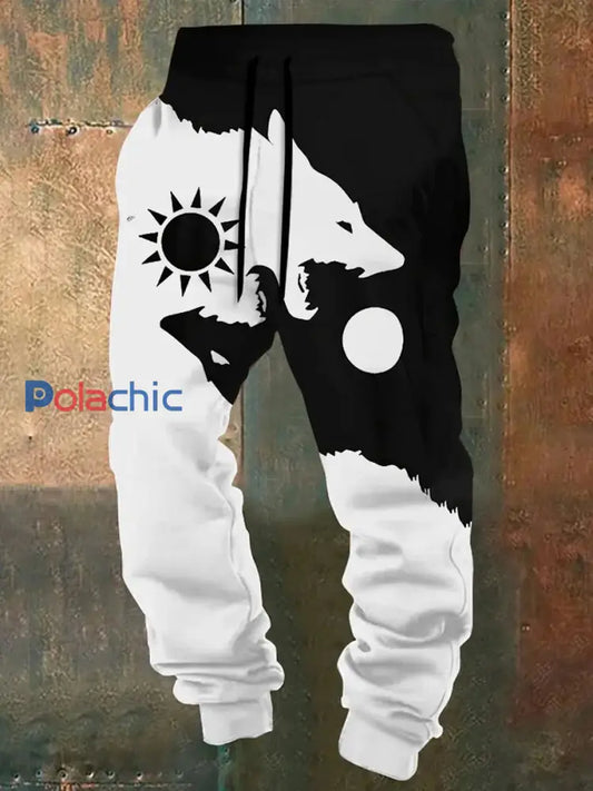 Pantalon Viking Homme noir et blanc / S