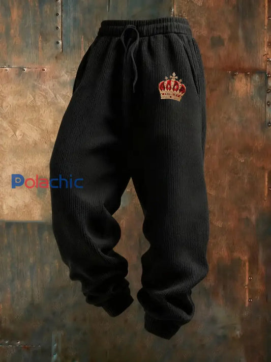 Pantalons décontractés à imprimé rétro vintage pour hommes A / S