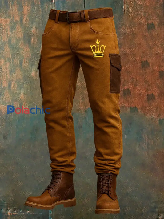 Pantalons décontractés à imprimé rétro vintage pour hommes A / S