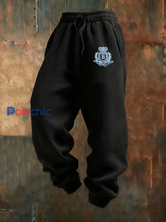 Pantalons décontractés à imprimé rétro vintage pour hommes A / S