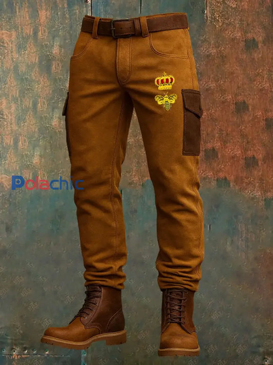 Pantalons décontractés à imprimé rétro vintage pour hommes A / S