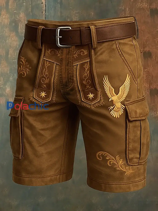 Pantalons décontractés rétro Western Art Print pour hommes A / S