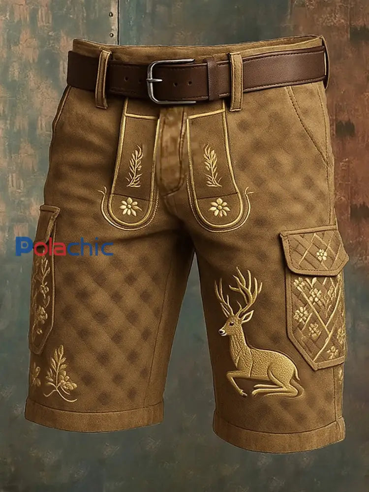 Pantalons décontractés rétro Western Art Print pour hommes A / S