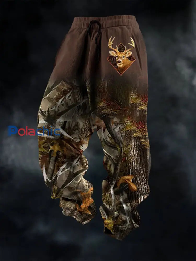 Pantalons décontractés Western Elk Vintage pour hommes comme image / S