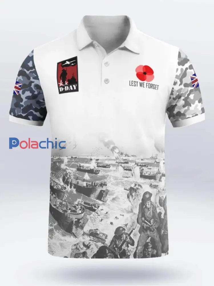 Polo à manches courtes D-DAY 81ST ANNIVERSARY pour homme