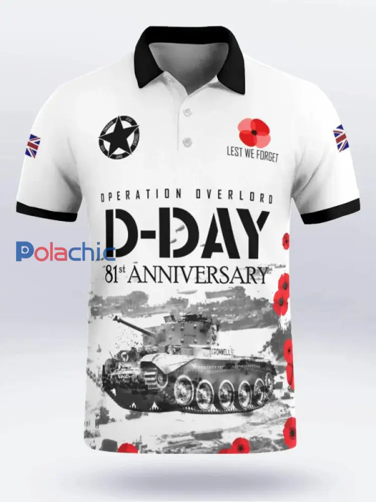 Polo à manches courtes D-DAY 81ST ANNIVERSARY pour homme