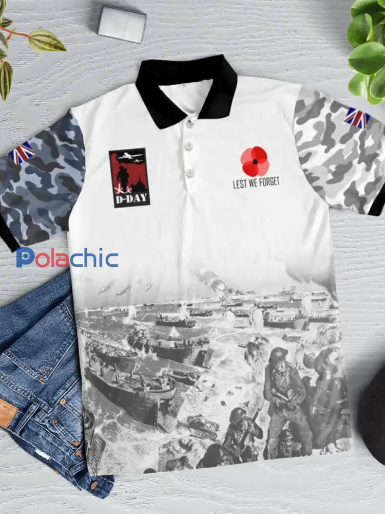 Polo à manches courtes D-DAY 81ST ANNIVERSARY pour homme