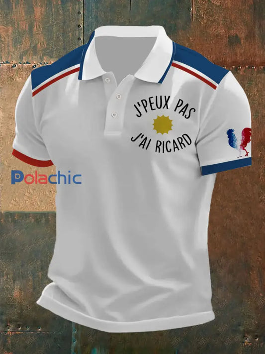 Polo à manches courtes J’pas J’ai Ricard Homme Blanc / S