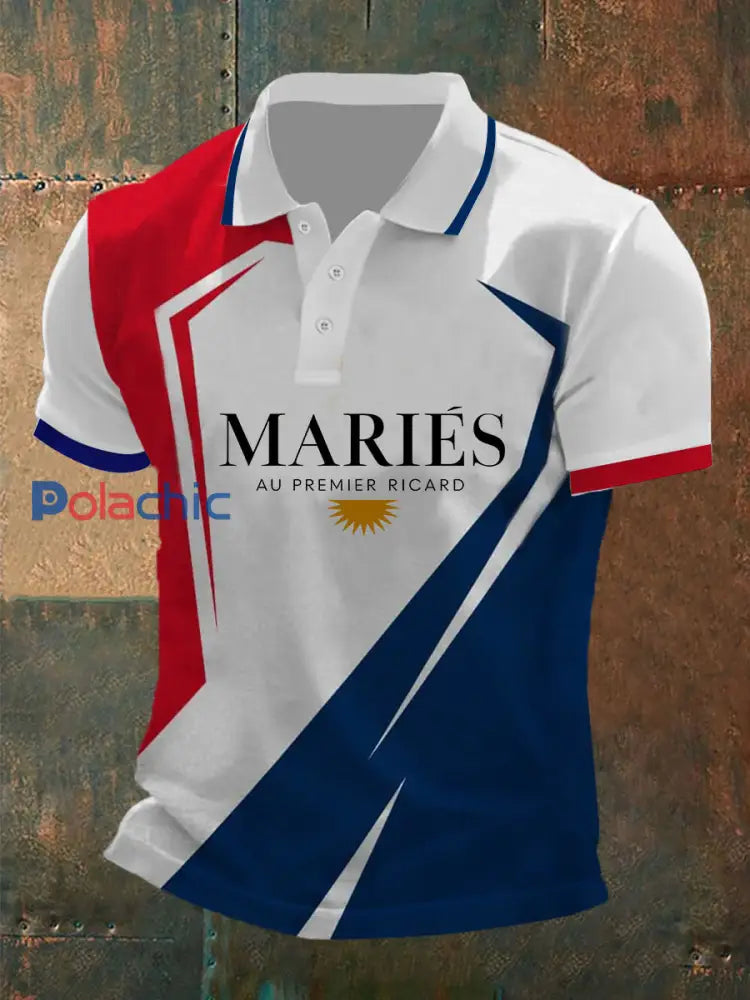 Polo à manches courtes Mariés Au Premier Ricard Homme comme image / S